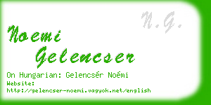 noemi gelencser business card